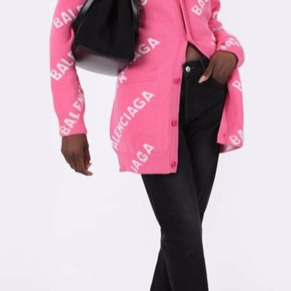 Balenciaga All-Over Logo Cardigan - Picture 8 of 8